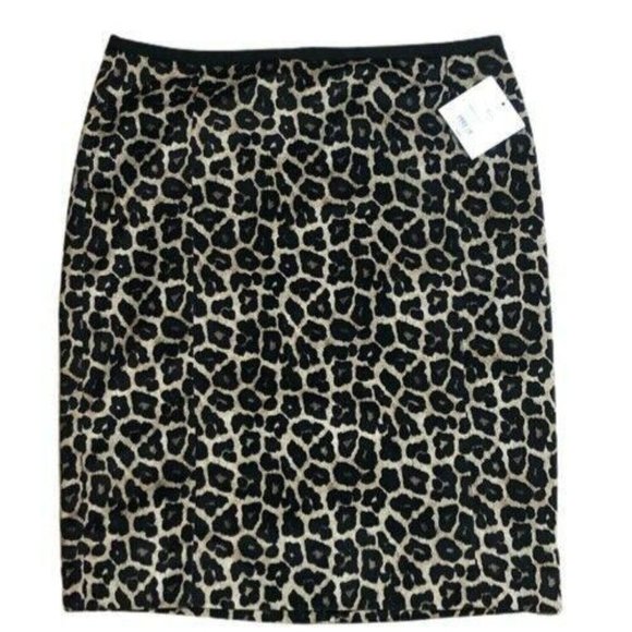 Liz Claiborne Paisley Expressions Leopard skirt - Picture 1 of 2